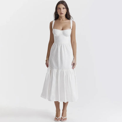 Chic White Slip Dress