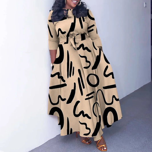 Elegant Plus Size Dashiki Dress