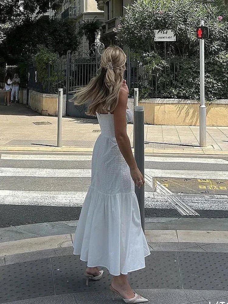 Chic White Slip Dress